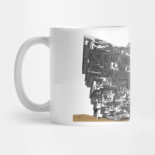 Utopia city fortress Mug